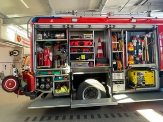 Unsere Seeäckerschule zu Gast bei der Freiwilligen Feuerwehr Stammheim, 2023.